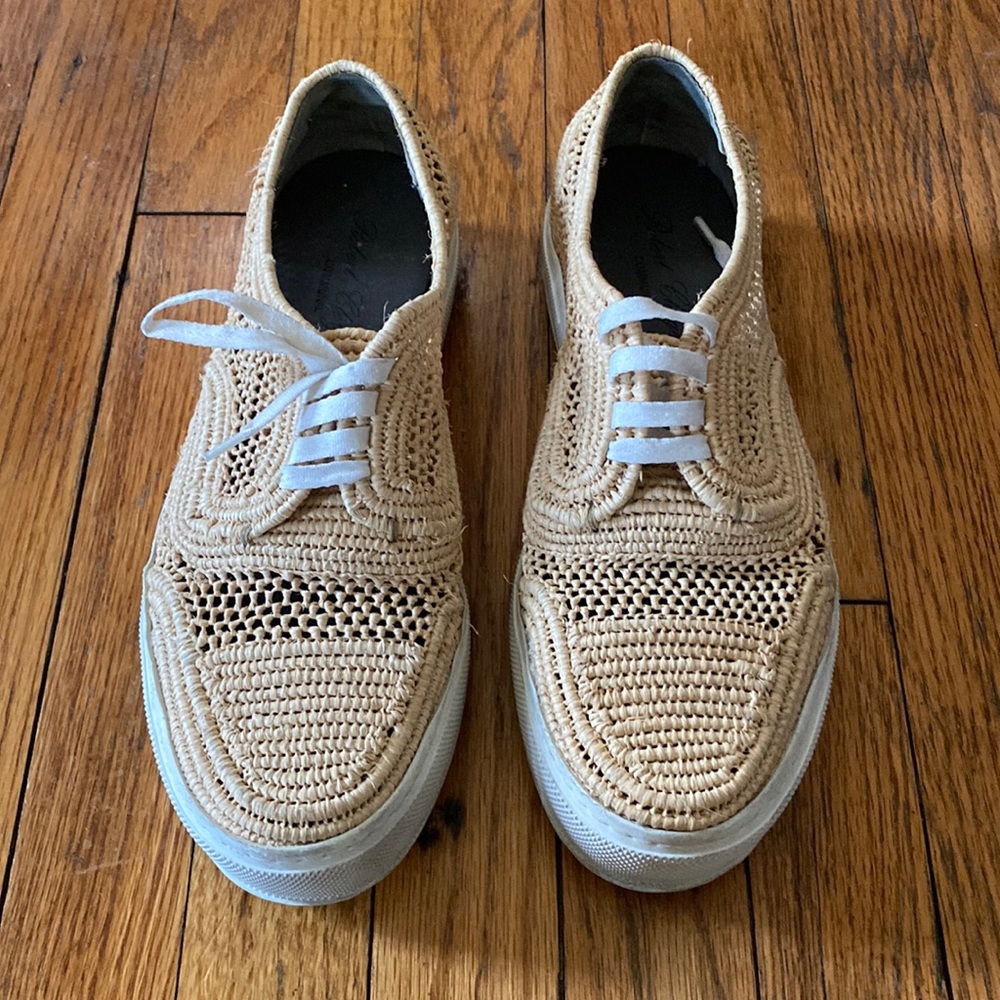 Robert Clergerie Woven Wicker Shoes 37